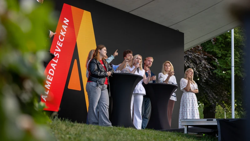 Ungdomsförbunden debatterar på Almedalscenen. Foto: Gaga Jakhashvili/CPTL Studio