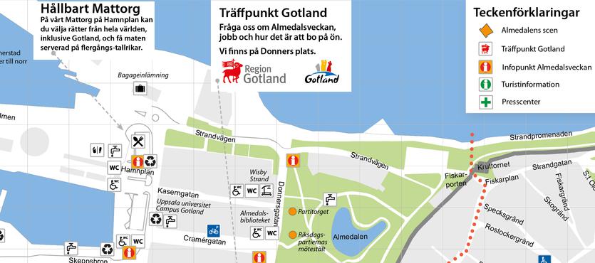 Bagageförvaring utsatt på karta