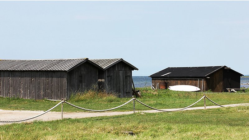 Fiskebodar vid Valby bodar i Fröjel